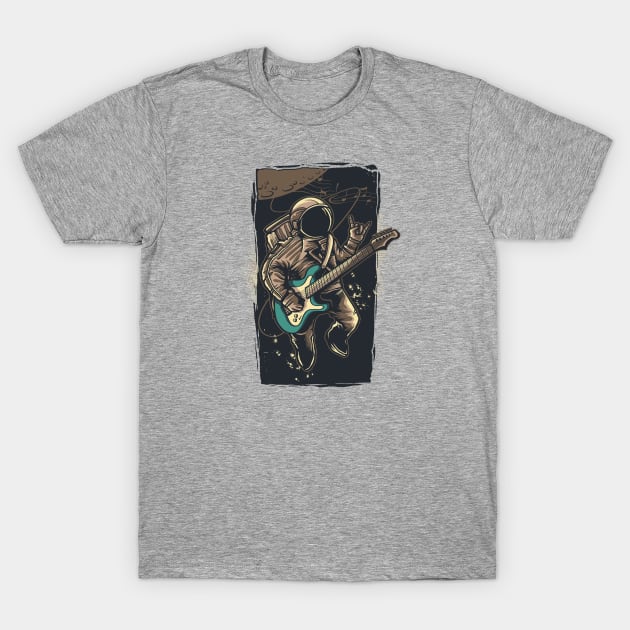 Astronaut with guitar T-Shirt by Shapwac12